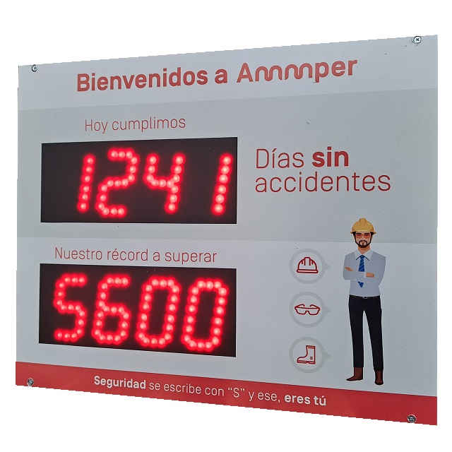Contador de Días Sin Accidentes, Record Histórico y Fecha del último accidente